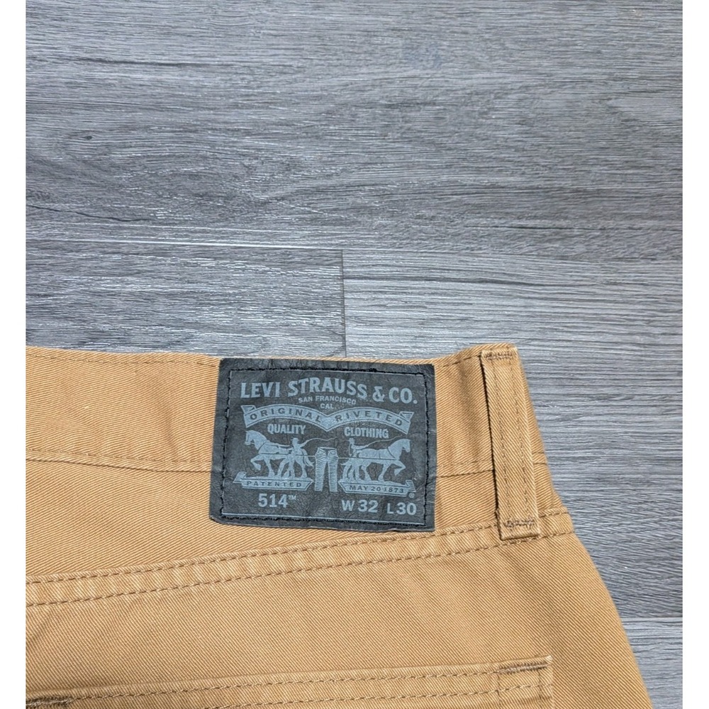 New With Tags Levi's Men's Brown 514 Straight Fit 100% Cotton Jeans Size 32X30 - Picture 8 of 9